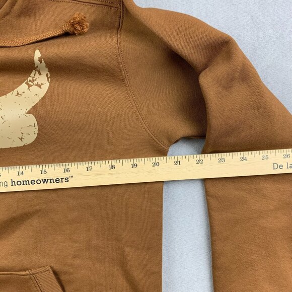 Under Armour Project Rock Mens Sweater Medium Brown Hoodie Pullover Brahma Bull - Picture 4 of 7
